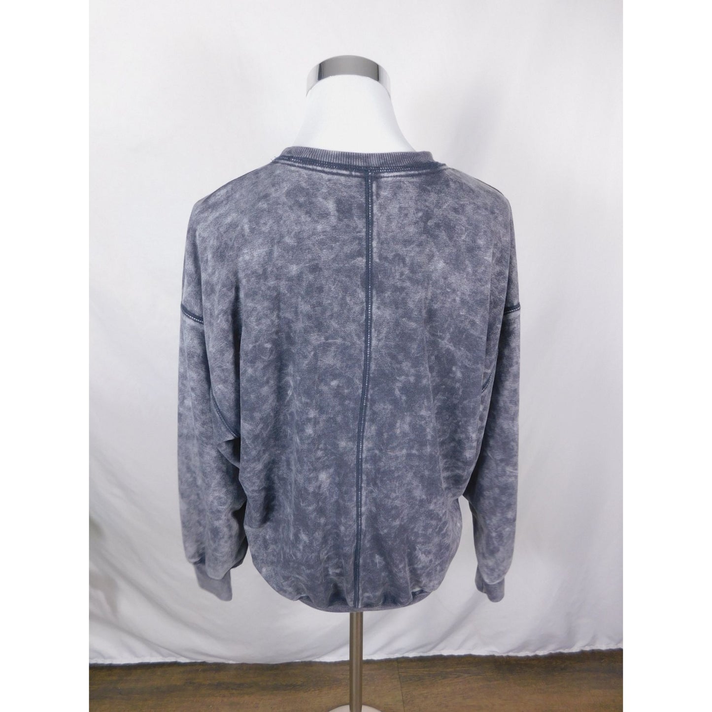 Cosmic Vibes Sun Eye Sweatshirt Black Acid Wash S Boho Witchcore