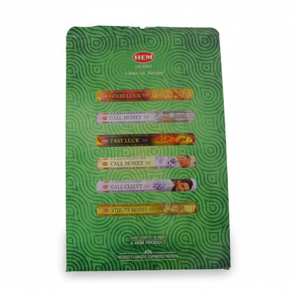 HEM Money Series Incense Set - 6 Wealth Scents 120 Sticks - New