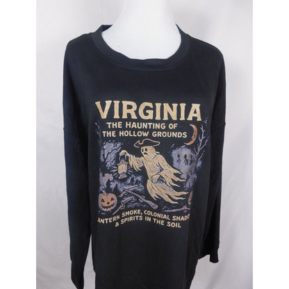 Virginia Ghost Sweatshirt XL Colonial Witchcore Gothic New