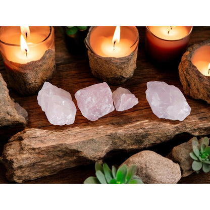 Natural Rose Quartz Stones 3.5 oz Raw Pink Crystal Healing Gems