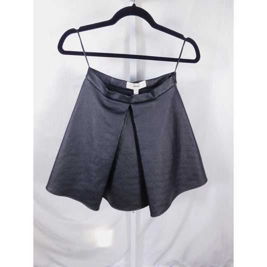 Cameo the Label Bloom Skirt S - Black Textured A-Line Mini - NWT