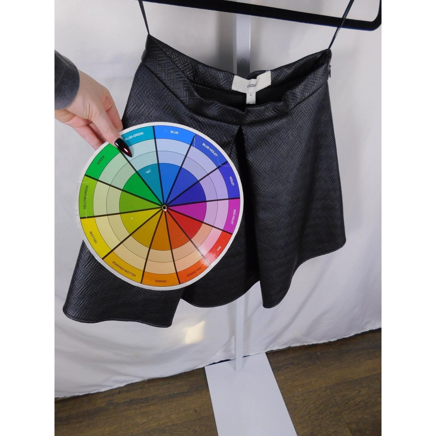 Cameo the Label Bloom Skirt S - Black Textured A-Line Mini - NWT