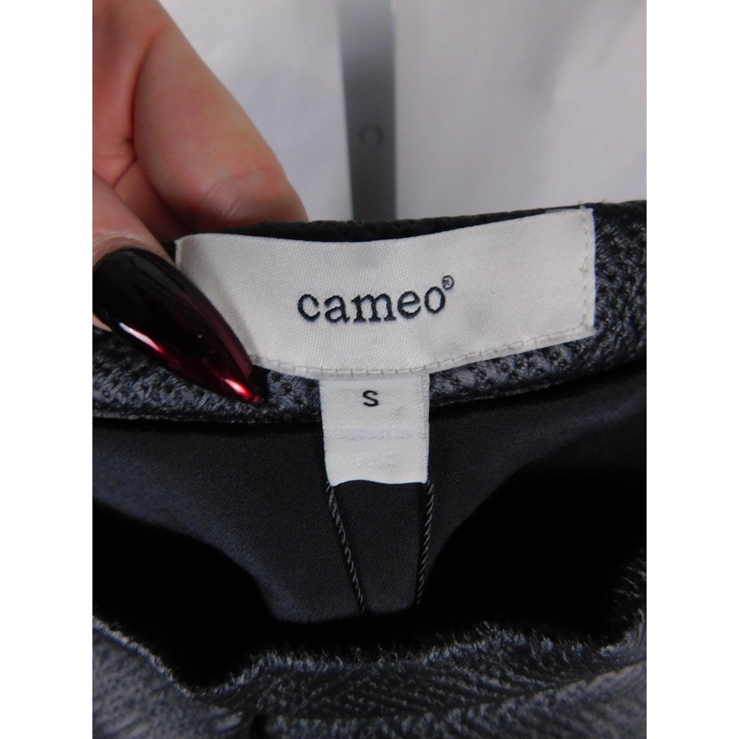 Cameo the Label Bloom Skirt S - Black Textured A-Line Mini - NWT