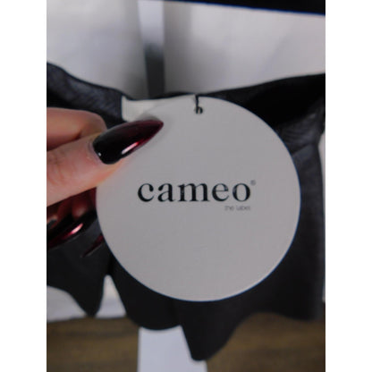 Cameo the Label Bloom Skirt S - Black Textured A-Line Mini - NWT