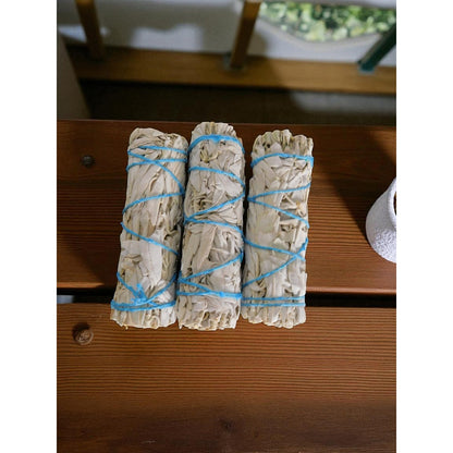 White Sage Smudge Sticks 3-Pack Home Cleansing & Aromatherapy California Bundles