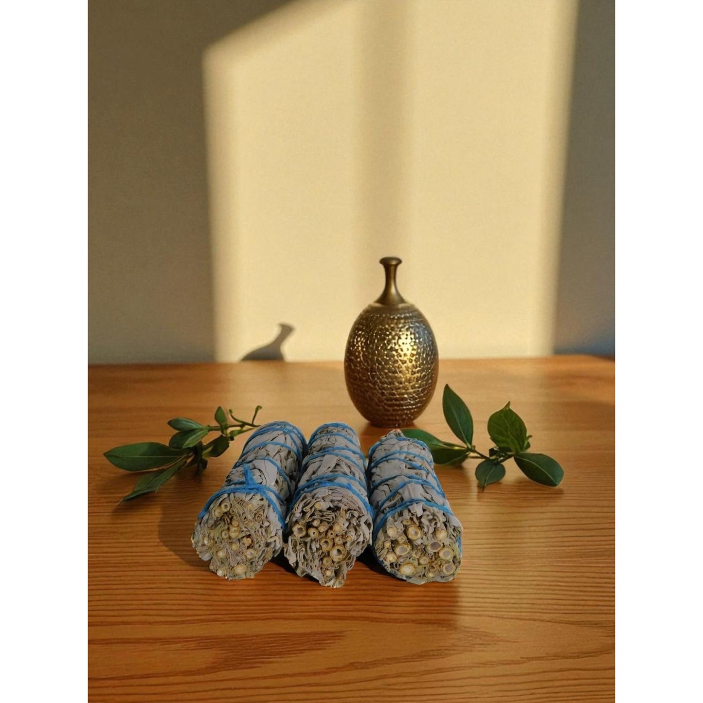 White Sage Smudge Sticks 3-Pack Home Cleansing & Aromatherapy California Bundles