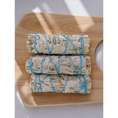 White Sage Smudge Sticks 3-Pack Home Cleansing & Aromatherapy California Bundles