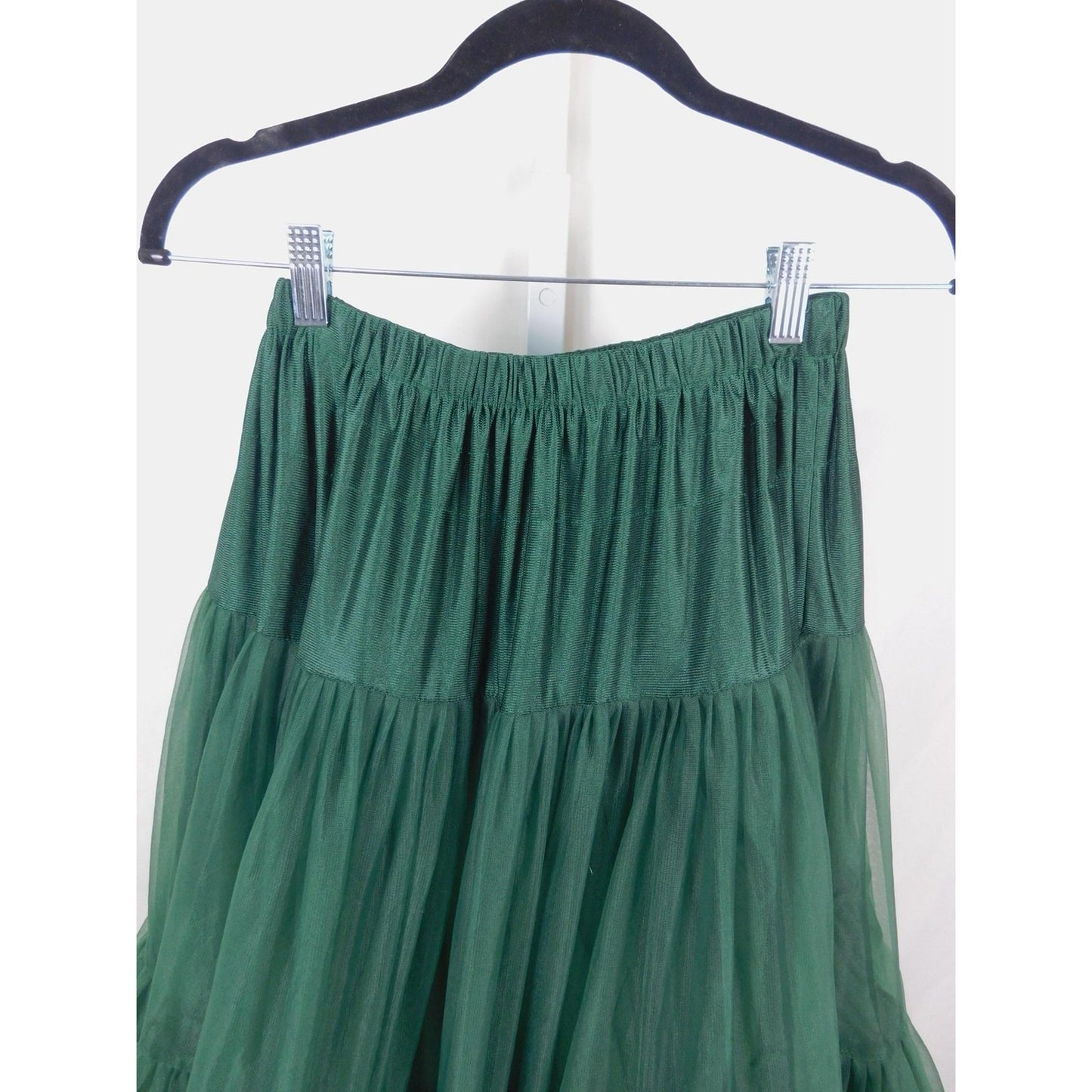 Banned Retro Small Green Tulle Petticoat Ruffle Swing Skirt