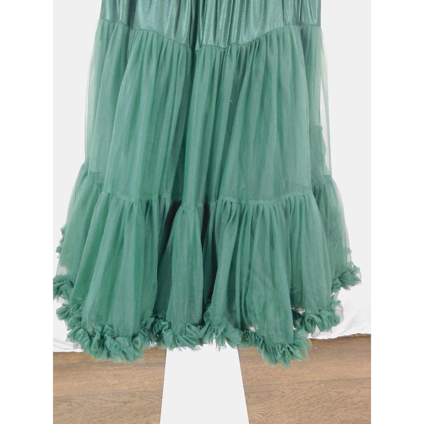 Banned Retro Small Green Tulle Petticoat Ruffle Swing Skirt
