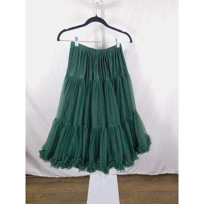 Banned Retro Small Green Tulle Petticoat Ruffle Swing Skirt
