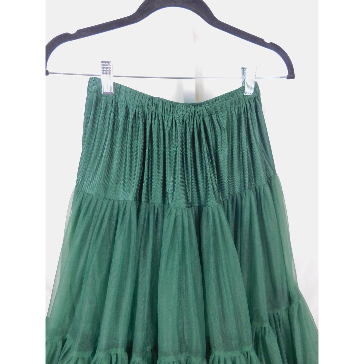 Banned Retro Small Green Tulle Petticoat Ruffle Swing Skirt