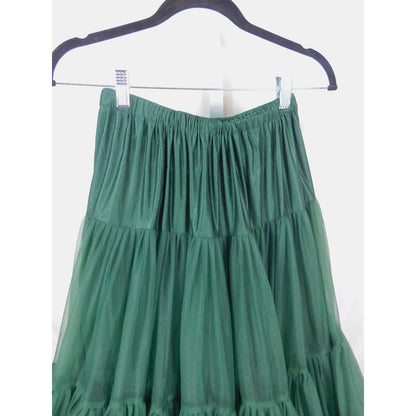 Banned Retro Small Green Tulle Petticoat Ruffle Swing Skirt