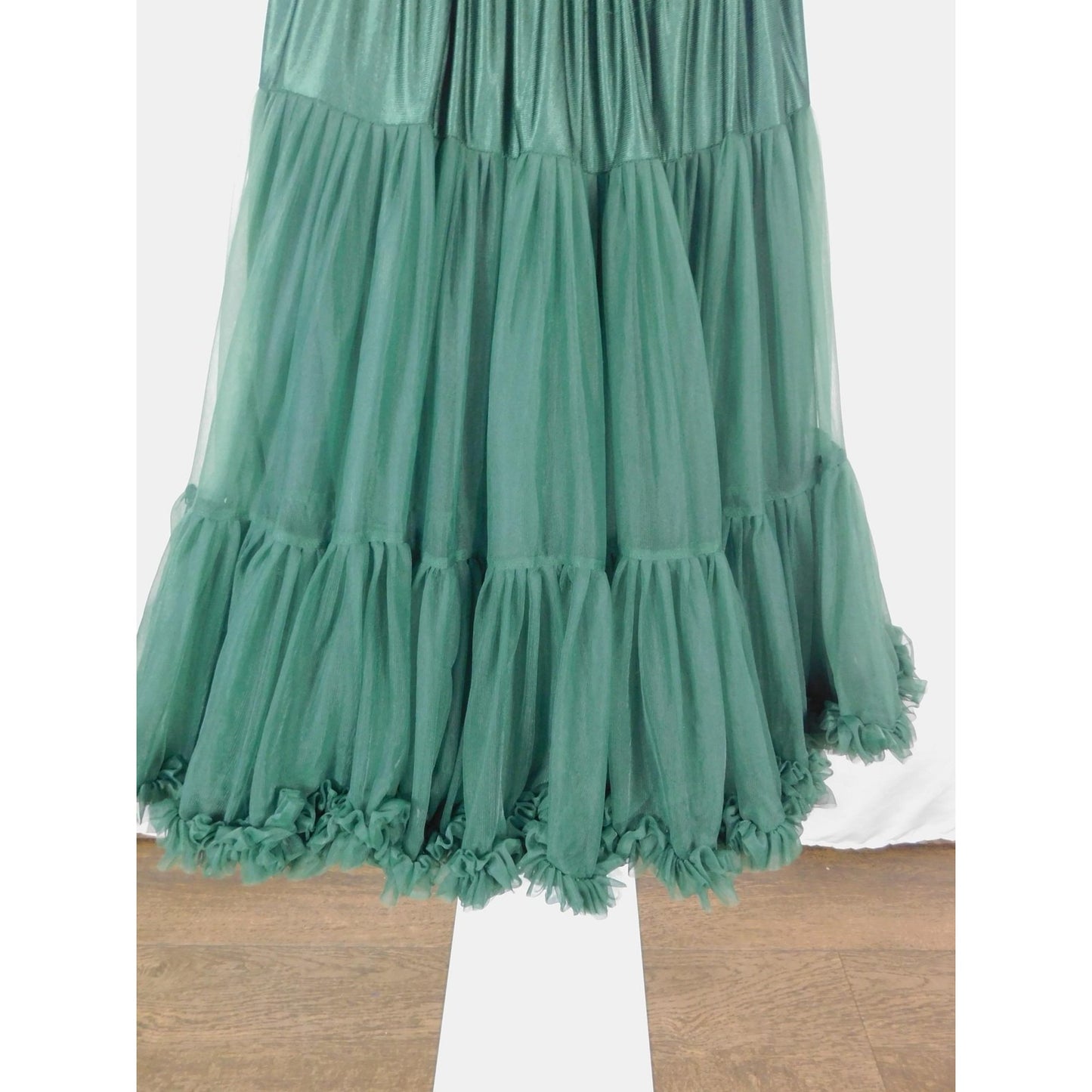 Banned Retro Small Green Tulle Petticoat Ruffle Swing Skirt