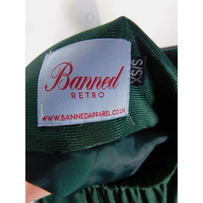 Banned Retro Small Green Tulle Petticoat Ruffle Swing Skirt