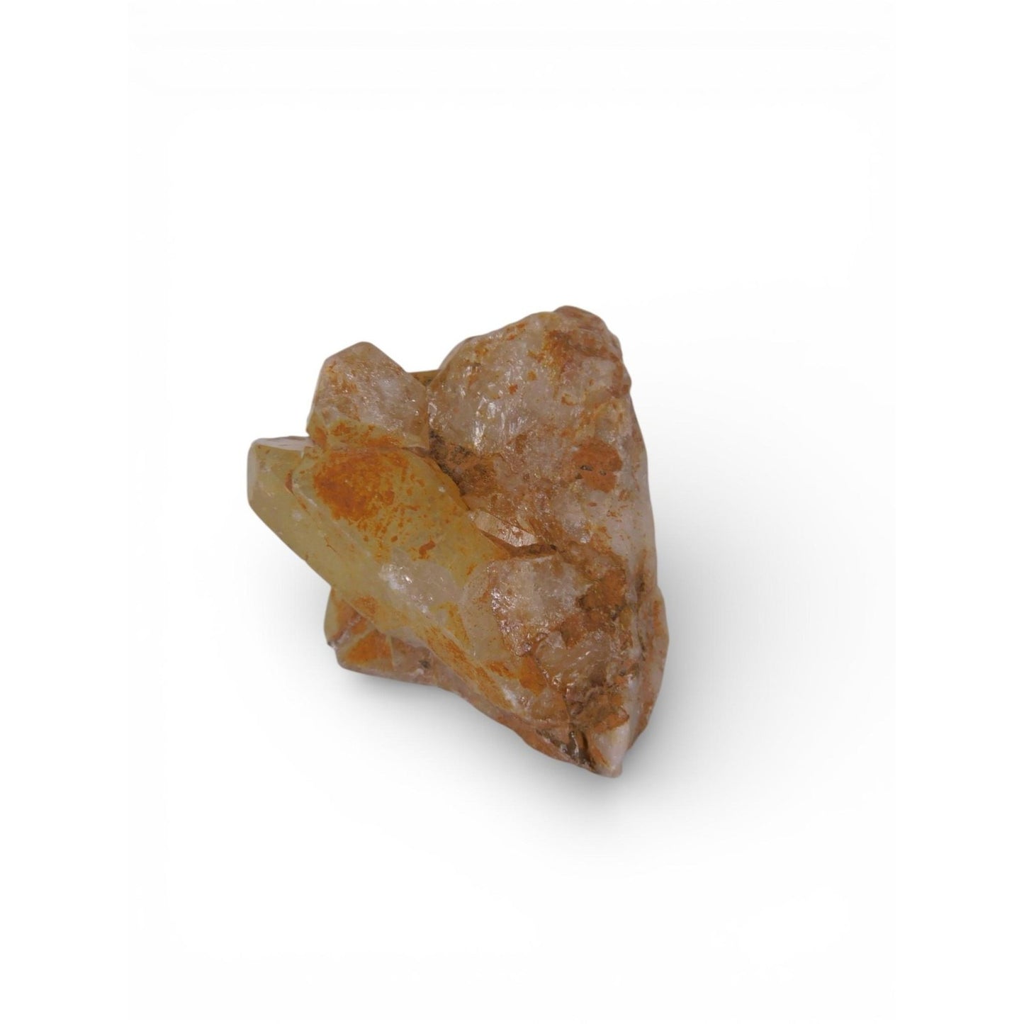 Natural Orange Quartz Crystal Cluster Raw Point Stone 0.78 Lb Altar Decor