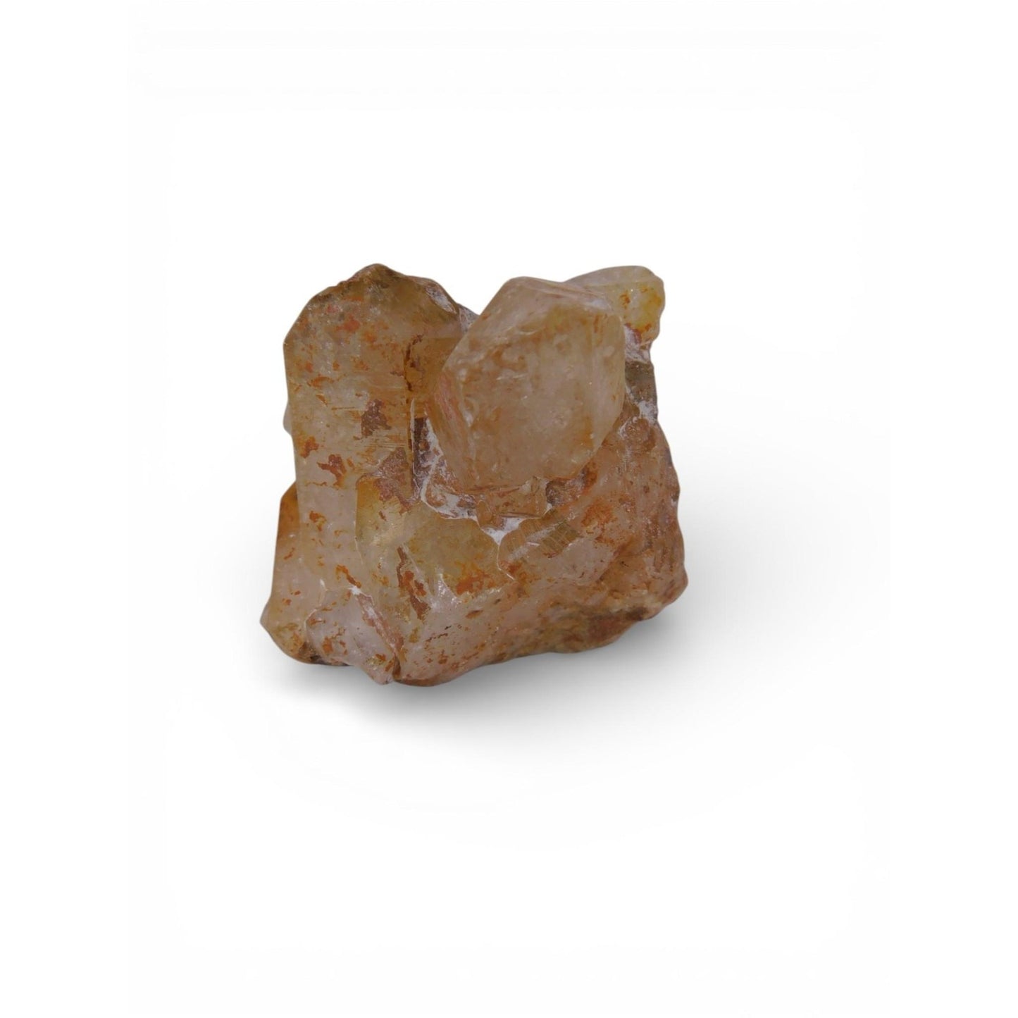 Natural Orange Quartz Crystal Cluster Raw Point Stone 0.78 Lb Altar Decor