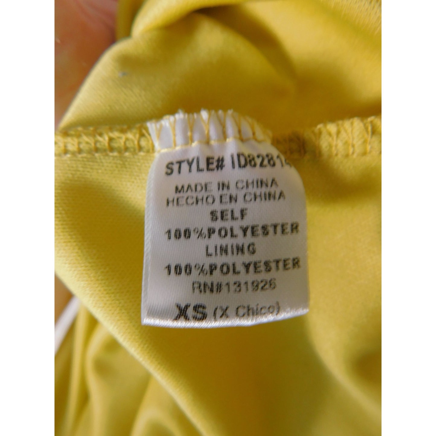 DM Fashion Yellow Lace Maxi Dress XS Women Boho