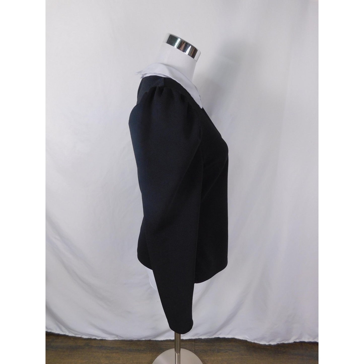 Womens Gothic Black & White Long Sleeve Top Size Large Witchcore