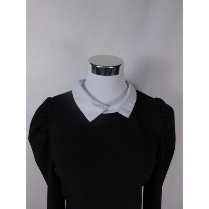 Womens Gothic Black & White Long Sleeve Top Size Large Witchcore