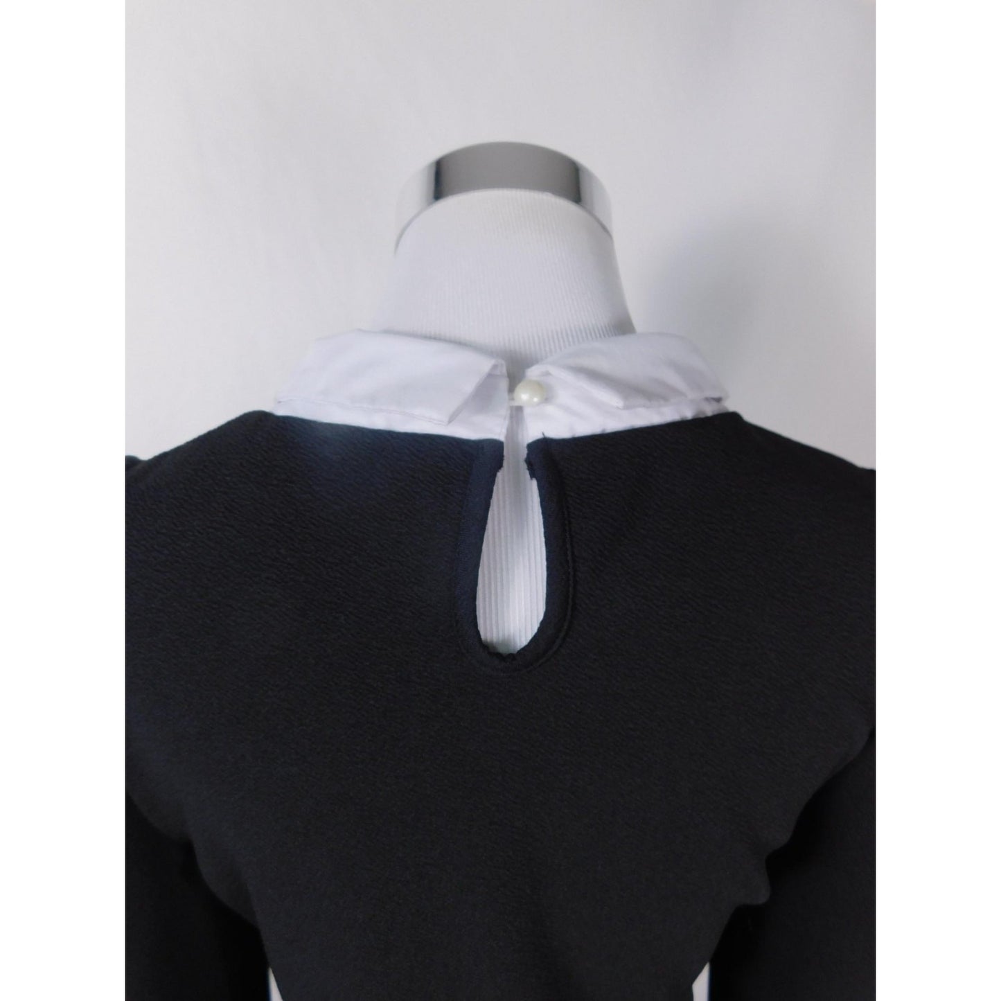 Womens Gothic Black & White Long Sleeve Top Size Large Witchcore