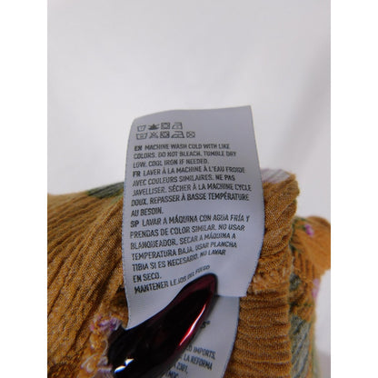 AE Small Yellow Floral Button Front Sundress Crinkle Boho