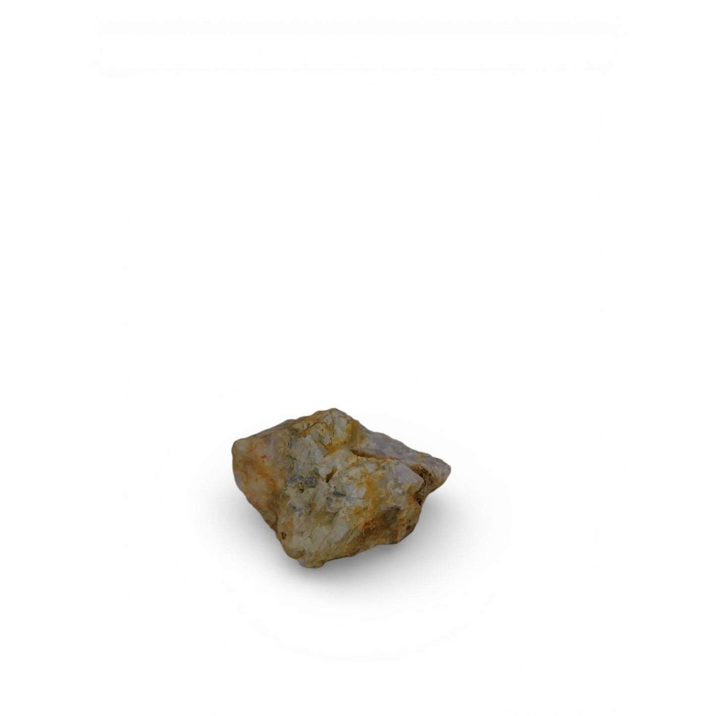 Small Raw Milky Quartz Stone Iron Staining Rough Crystal Chunk Altar Decor