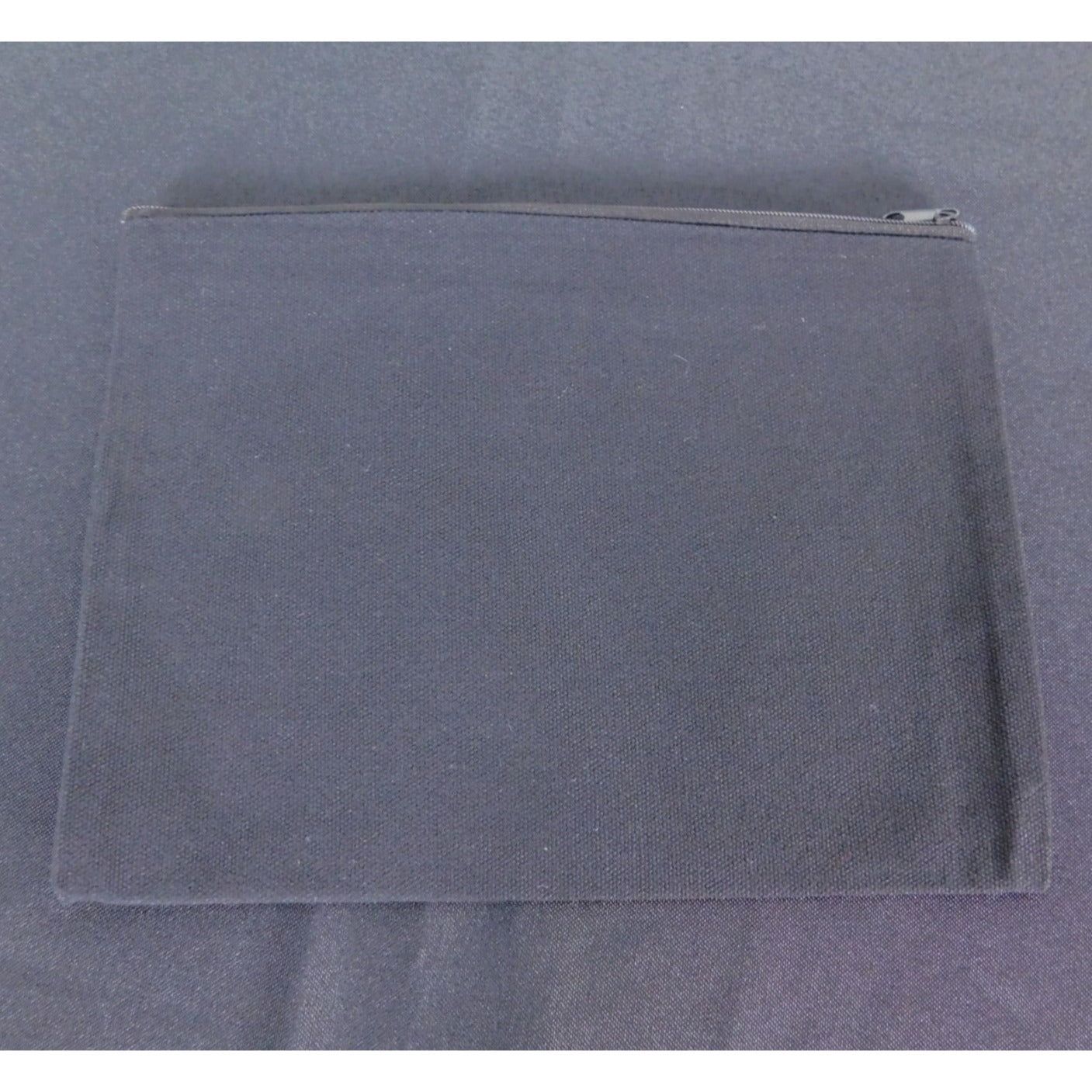 Zippered Canvas Pouch With Sun & Moon Design