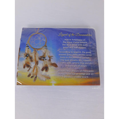 Brown Feather Dream Catcher Small Ethnic Wall Hanging Mystical Bedroom Decor