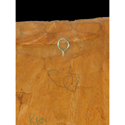 Hand Carved Wooden Tribal Wall Mask 16" Rustic Boho Witchcore Decor