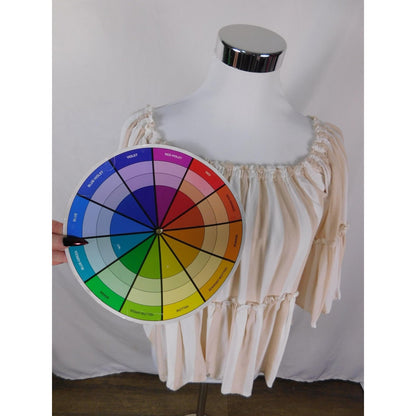 American Eagle Shirt Womens XS Beige White Stripe Off Shoulder Peasant Boho Top