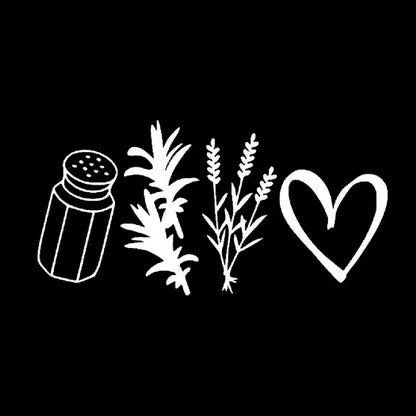 Practical Magic Herbs Decal – 6” Salt & Love Sticker – New