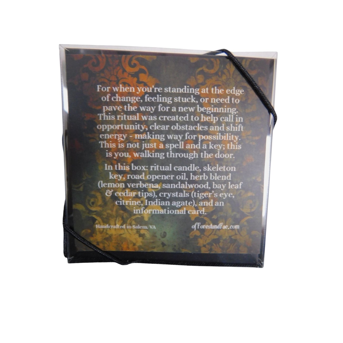 Unlocked Road Opener Spell Kit - Block Clearing Abundance - Glass & Key