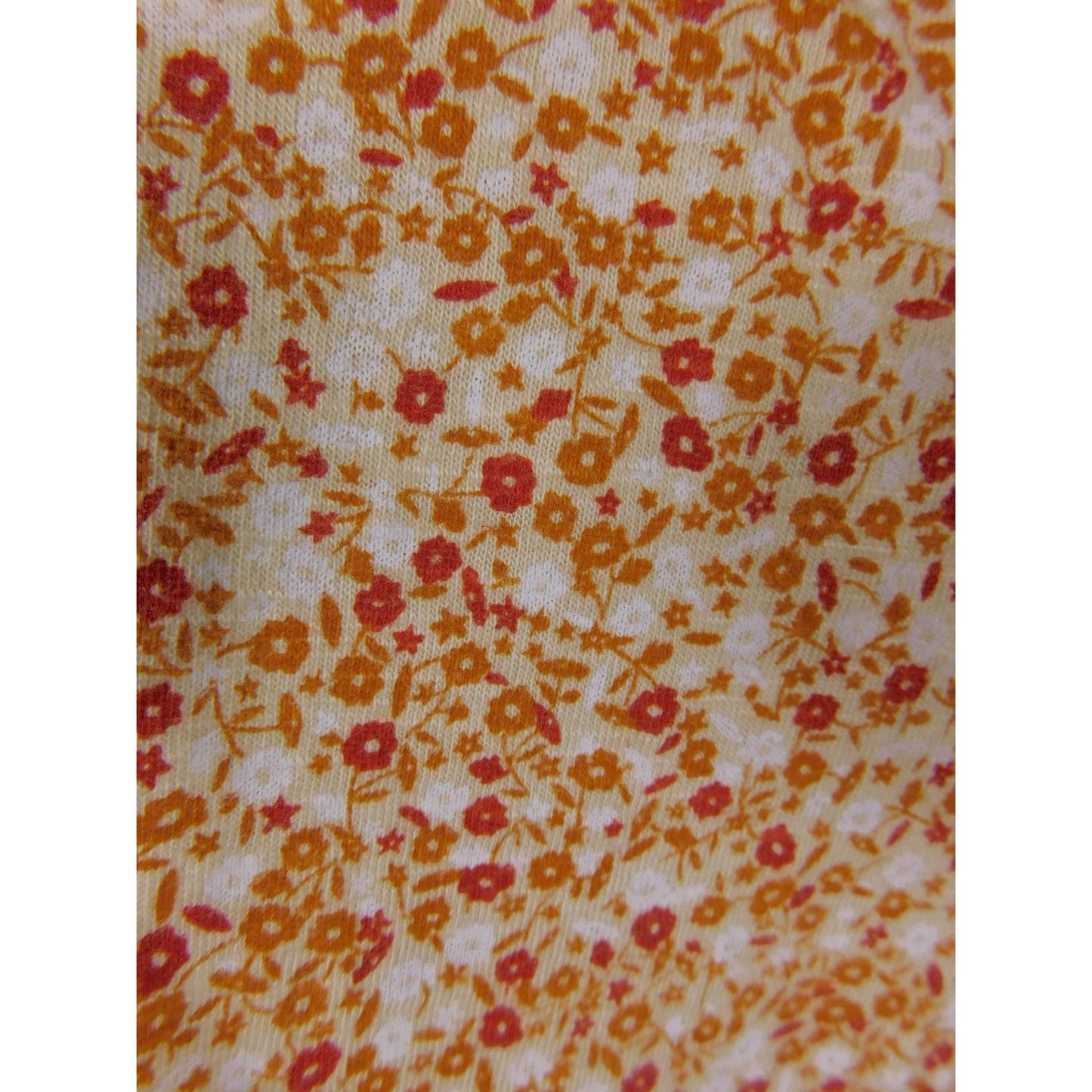 Wonderly Orange Floral Peasant Top 2X - Boho Ruffle Tie - Excellent