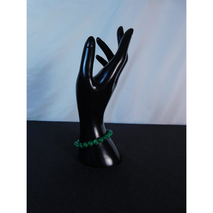 Malachite Beaded Bracelet Stretch Green Crystal Gemstone Healing Energy Jewelry