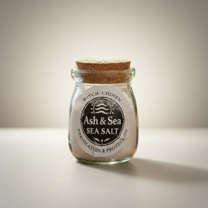 Ash & Sea Sea Salt Witch-Chosen Purification Protection Ritual Jar Wicca Altar
