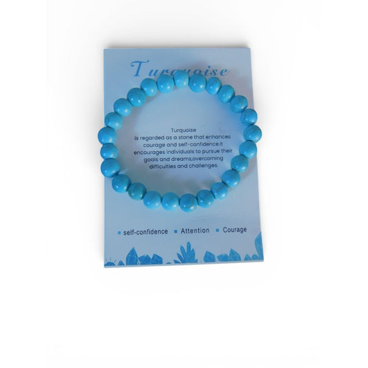 Turquoise Confidence & Courage Intention Bracelet