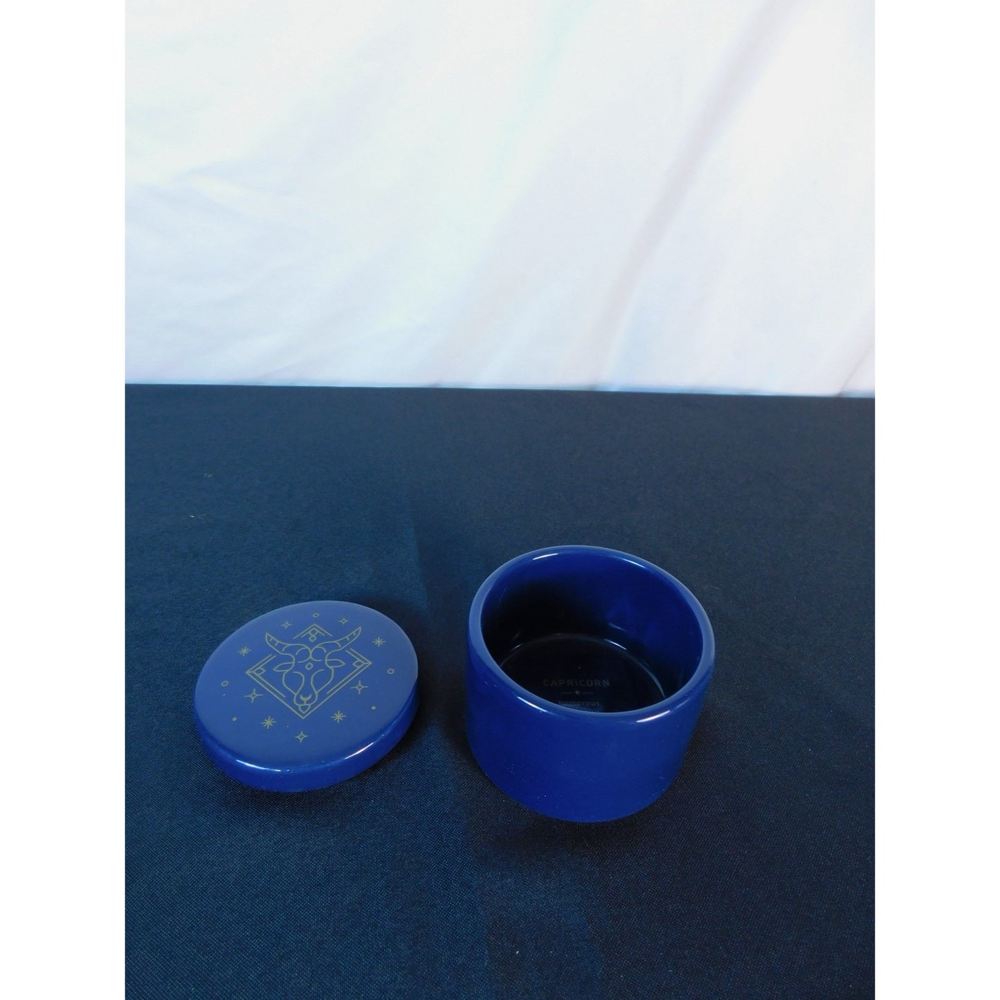 Capricorn Zodiac Trinket Box Ceramic Astrology Storage Jar Star Sign Gift Decor