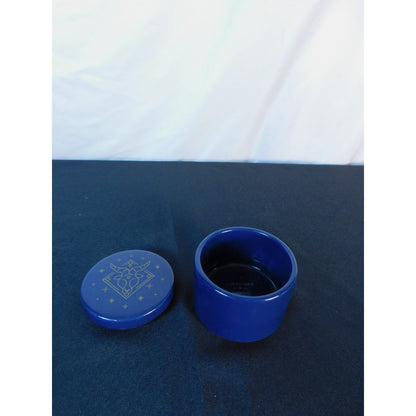 Capricorn Zodiac Trinket Box Ceramic Astrology Storage Jar Star Sign Gift Decor