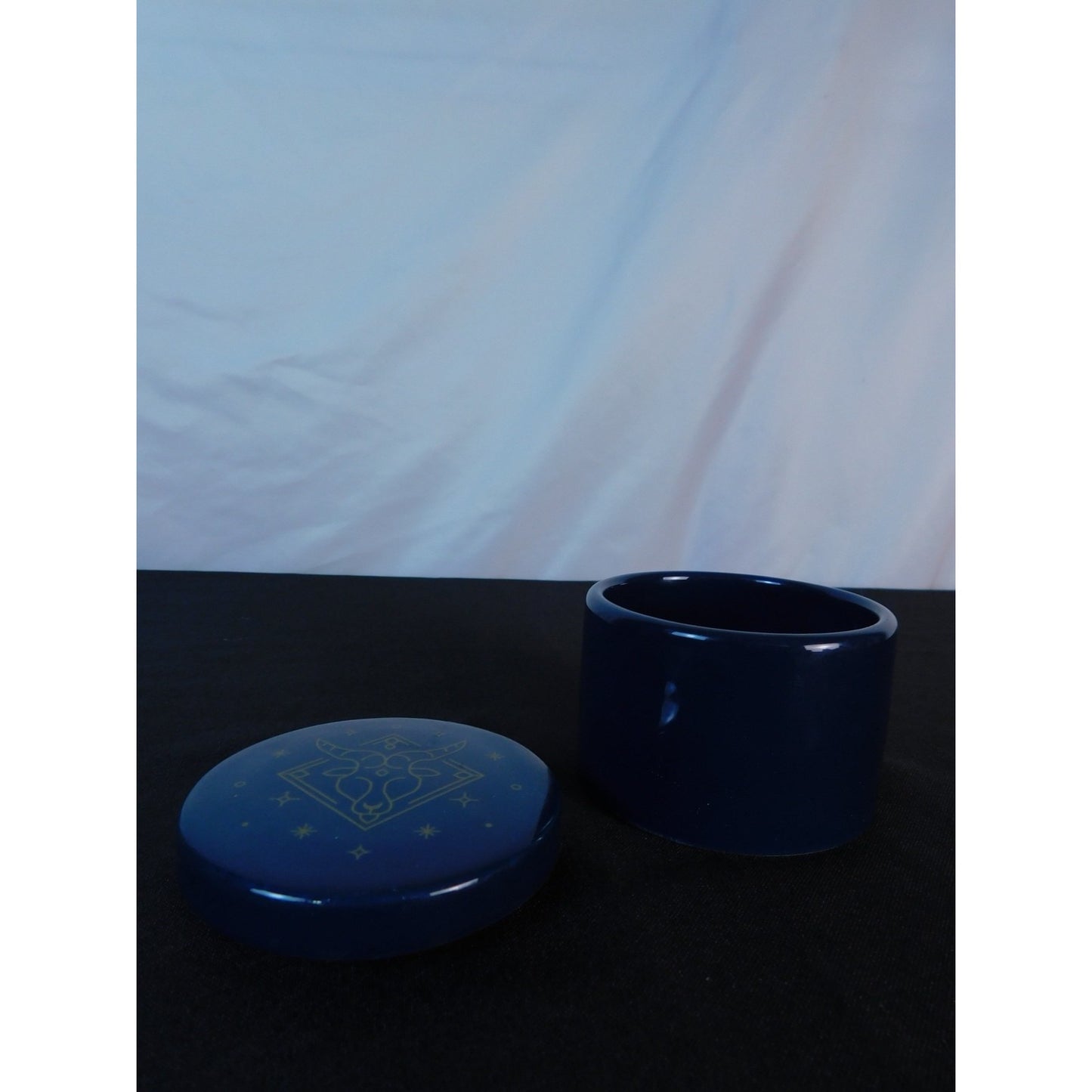 Capricorn Zodiac Trinket Box Ceramic Astrology Storage Jar Star Sign Gift Decor