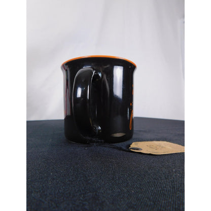 Witch Please Mug 16oz Black Orange Stars NWT