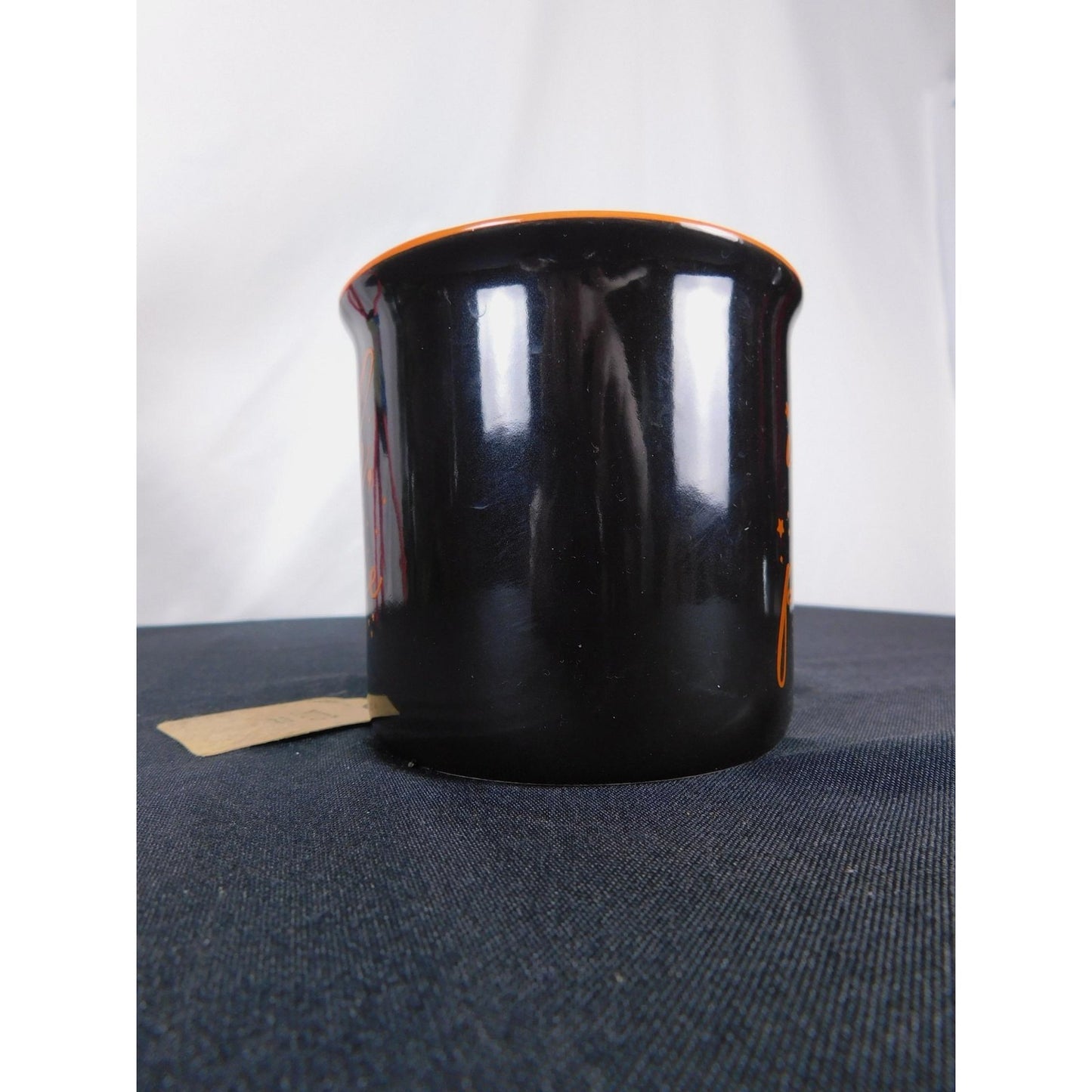Witch Please Mug 16oz Black Orange Stars NWT