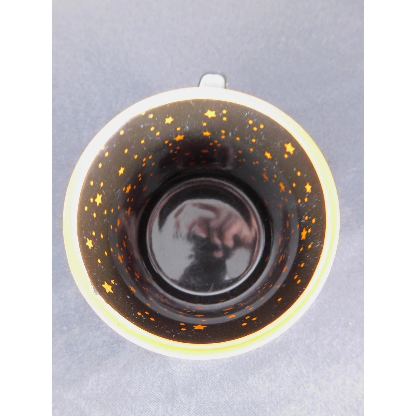 Witch Please Mug 16oz Black Orange Stars NWT