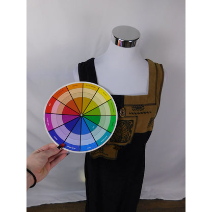 Vtg Nina Piccalino Patchwork Maxi M - Black Camel Leaf - Excellent