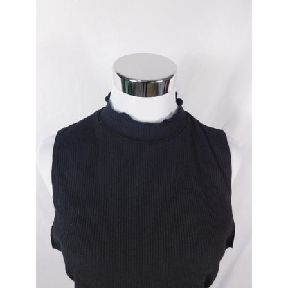 Forever 21 2X Ribbed Mock Neck Tank Made in USA Gothic Witch