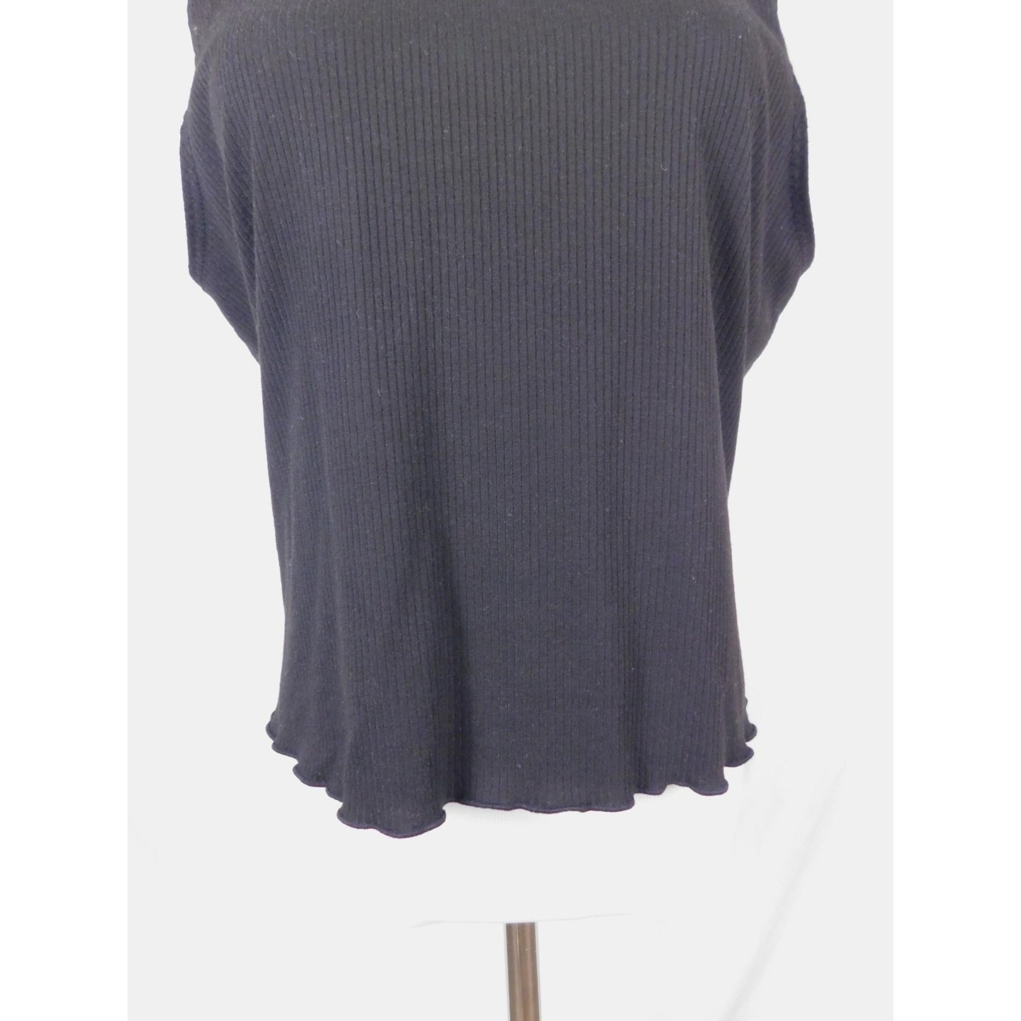 Forever 21 2X Ribbed Mock Neck Tank Made in USA Gothic Witch