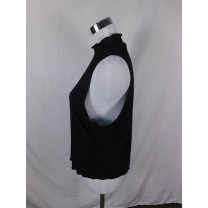 Forever 21 2X Ribbed Mock Neck Tank Made in USA Gothic Witch