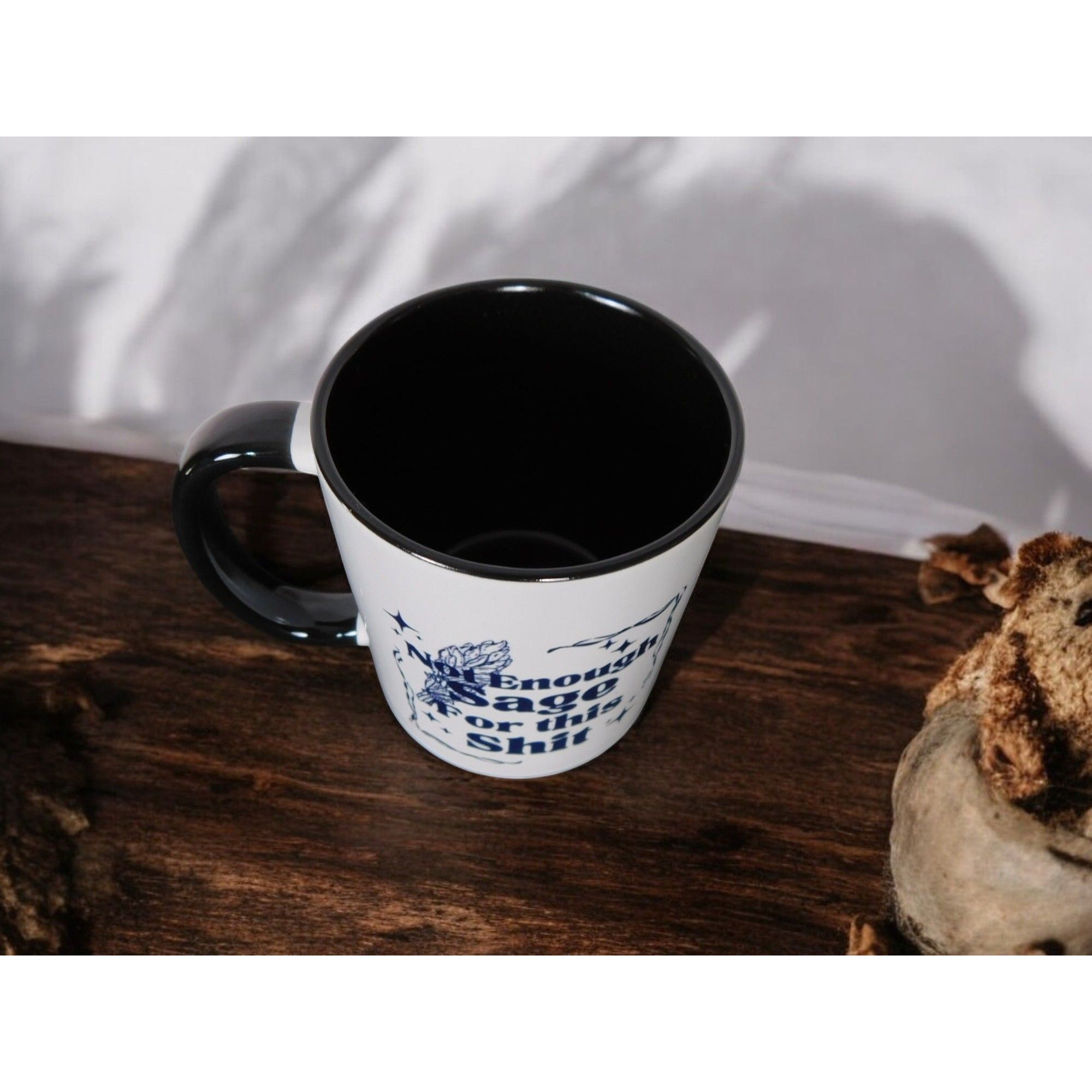 No Enough Sage Mug Fun Gothic Cottagecore Style Ceramic Coffee Cup