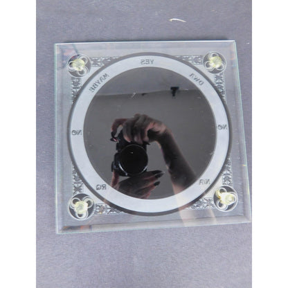 Glass Pentacle Pendulum Board 8" Scrying Altar Tile
