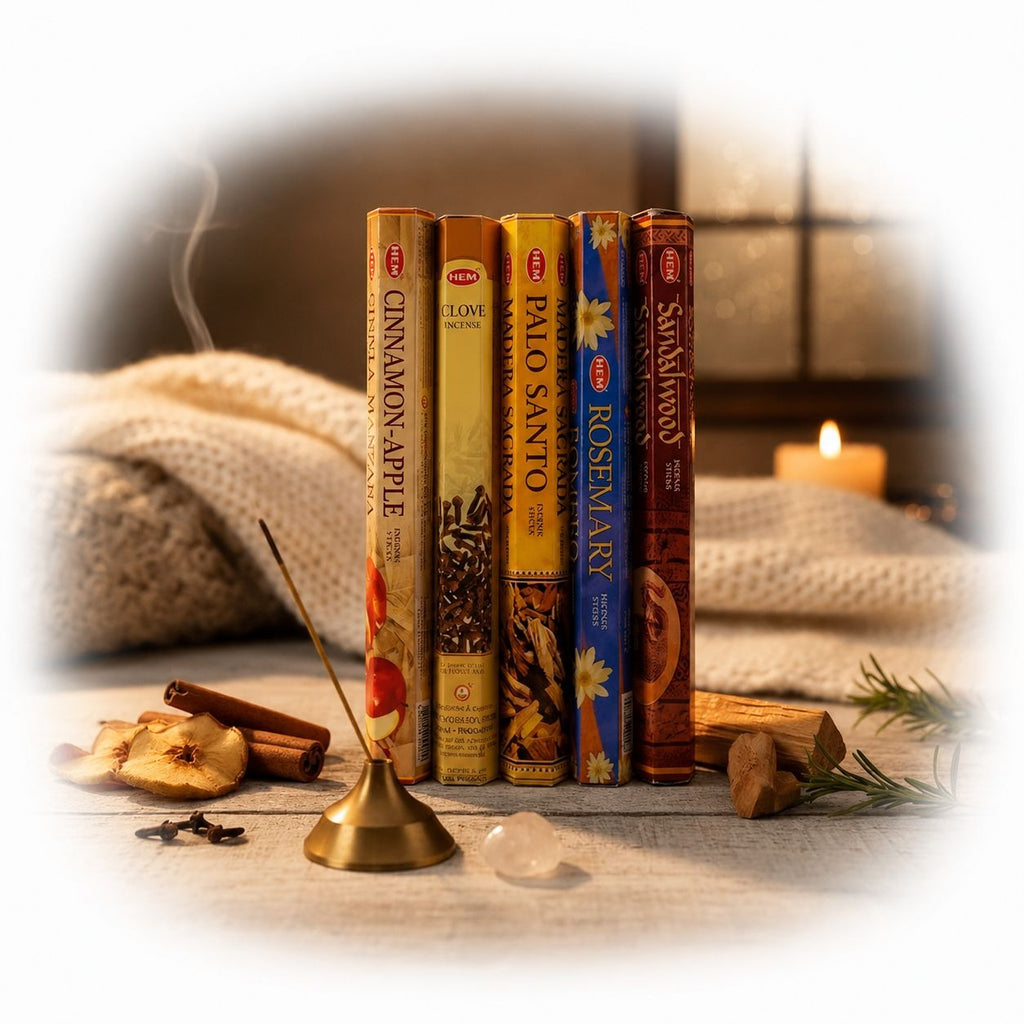 HEM Incense Variety Pack 100 Sticks Gale Winds’ Evening Comforts Witches Quest