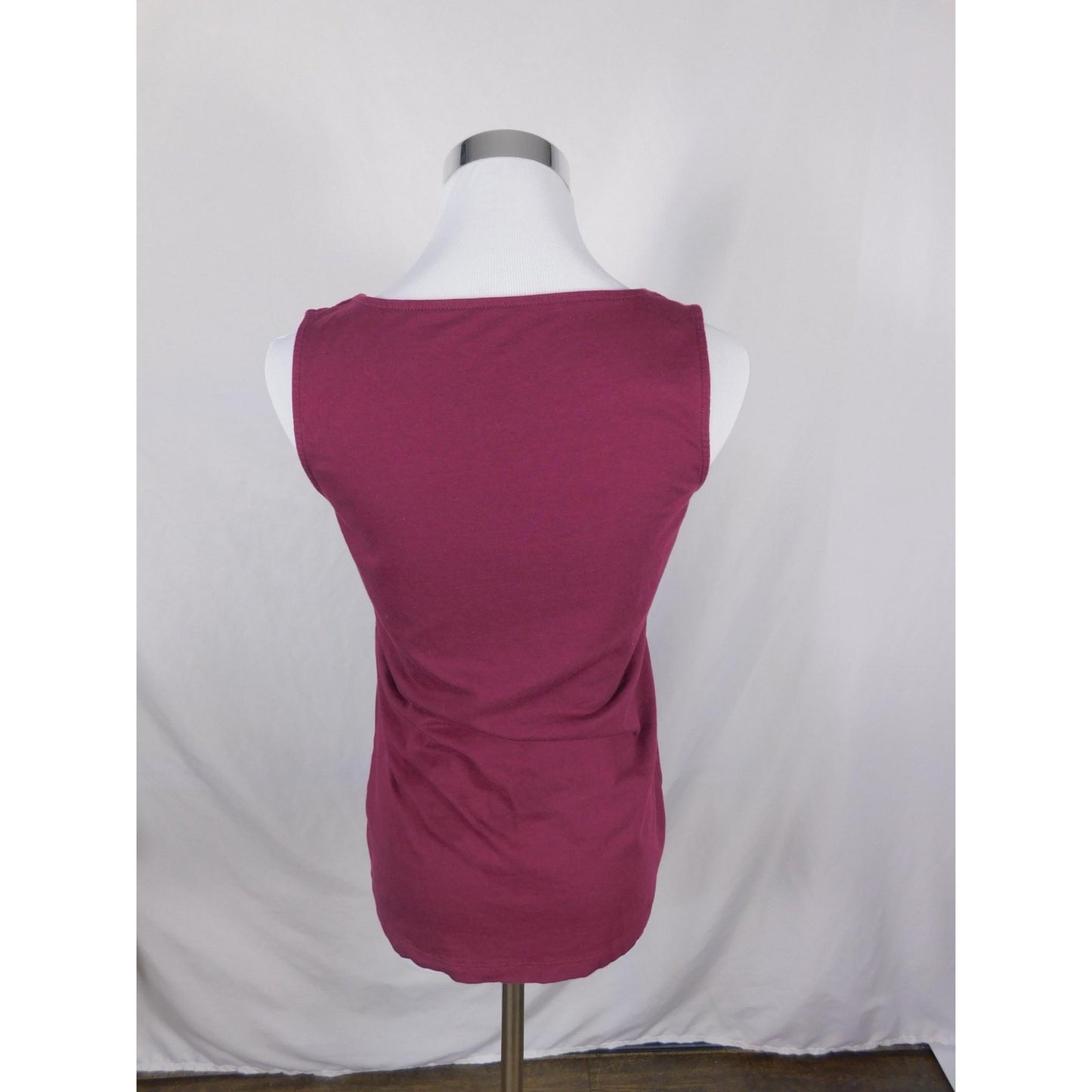 J Jill Tank Top Womens XS Burgundy Lace Trim Camisole Sleeveless Witchy Gothic